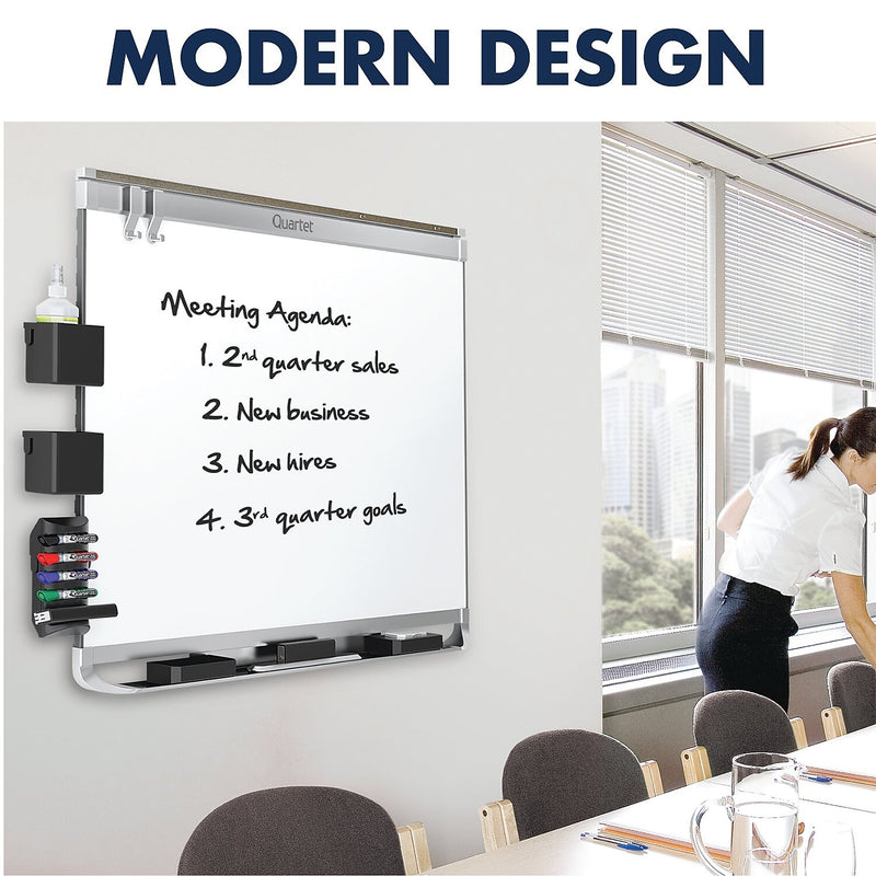 Quartet Prestige 2 DuraMax Porcelain Dry-Erase Whiteboard, 4' x 3' (P554MP2)