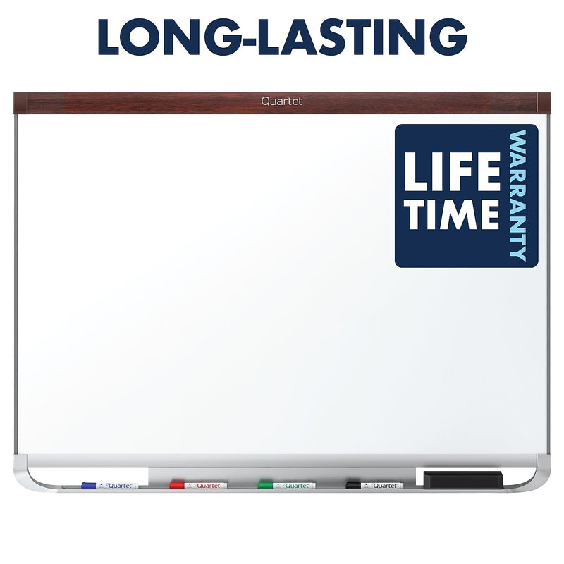 Quartet Prestige 2 DuraMax Porcelain Dry-Erase Whiteboard, 4' x 3' (P554MP2)