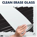 Quartet Infinity Magnetic Glass Dry-Erase Whiteboard, White, 2' x 1.5' (G2418W)