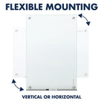 Quartet Infinity Magnetic Glass Dry-Erase Whiteboard, White, 2' x 1.5' (G2418W)