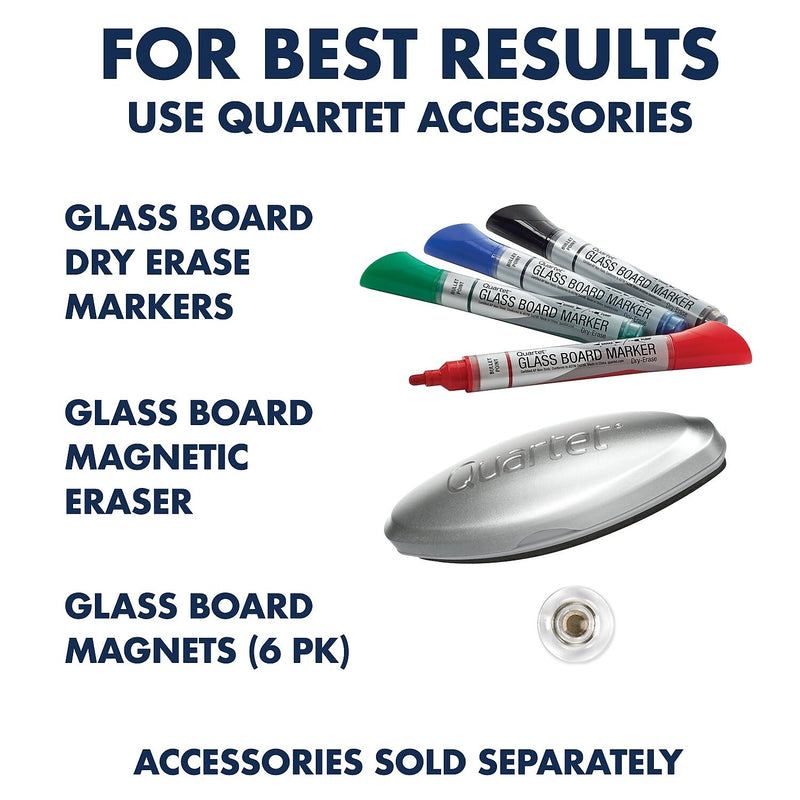 Quartet Infinity Magnetic Glass Dry-Erase Whiteboard, White, 3' x 2' (G3624W)