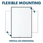 Quartet Fusion Nano-Clean Magnetic Dry-Erase Whiteboard, Anodized Aluminum Frame, 3' x 4' (NA4836FB)