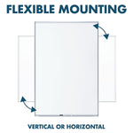 Quartet Fusion Nano-Clean Magnetic Dry-Erase Whiteboard, Anodized Aluminum Frame, 4' x 8' (NA9648F)