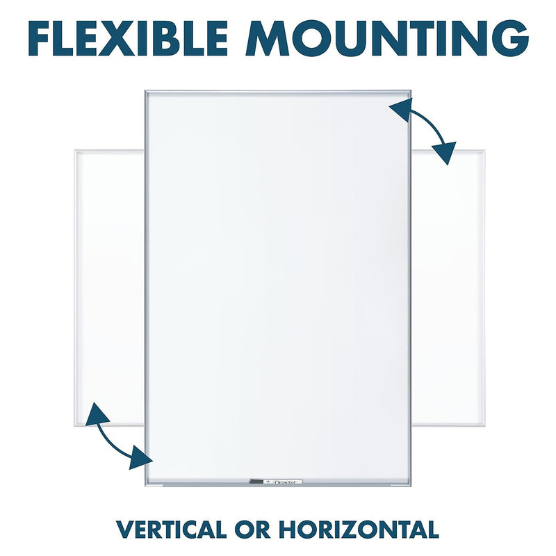 Quartet Fusion Nano-Clean Magnetic Dry-Erase Whiteboard, Anodized Aluminum Frame, 4' x 8' (NA9648F)