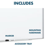 Quartet Fusion Nano-Clean Magnetic Dry-Erase Whiteboard, Anodized Aluminum Frame, 4' x 8' (NA9648F)