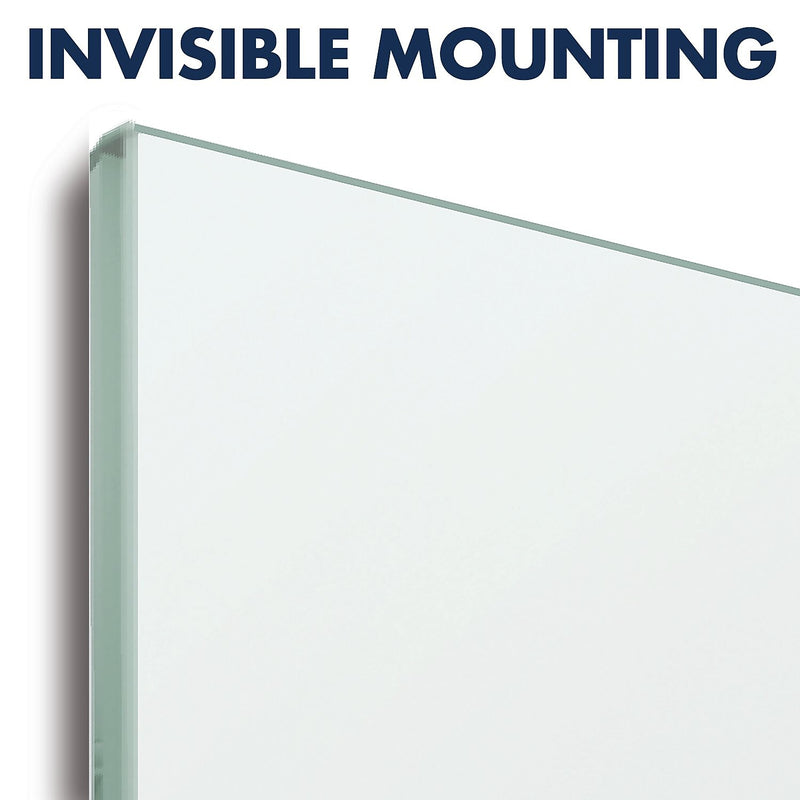 Quartet InvisaMount Glass Dry-Erase Whiteboard, 2' x 3' (G3922IMW)