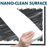 Quartet Fusion Nano-Clean Magnetic Dry-Erase Whiteboard, Anodized Aluminum Frame, 3' x 4' (NA4836FB)