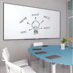 Quartet Fusion Nano-Clean Magnetic Dry-Erase Whiteboard, Anodized Aluminum Frame, 3' x 4' (NA4836FB)