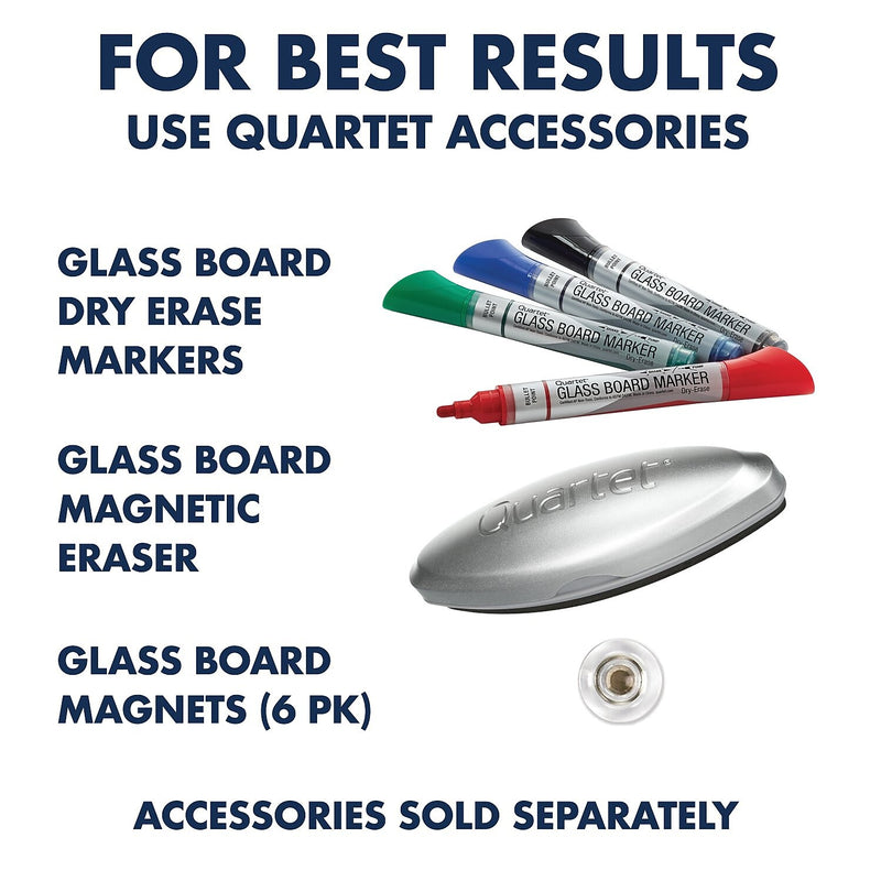 Quartet InvisaMount Glass Dry-Erase Whiteboard, 2' x 3' (G3922IMW)