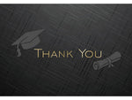 Great Papers! Gold Grad Foil Matte Personal Thank You Notecards, Black, 50/Pack (2019018)