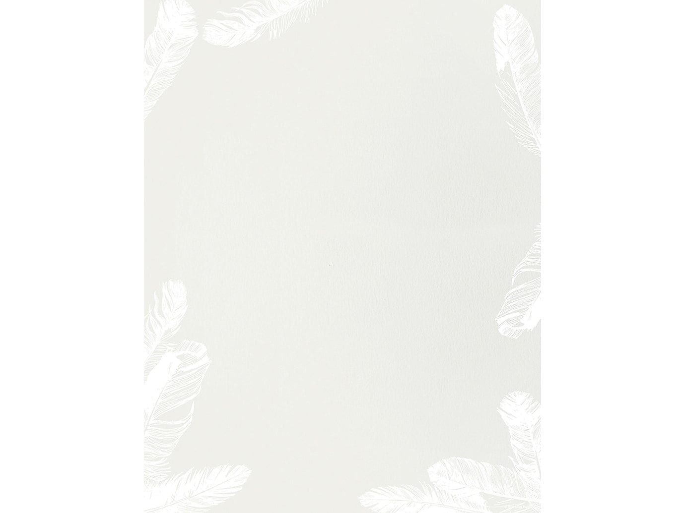 Great Papers! Soft Feathers Everyday Letterhead, Gray/White, 80/Pack (2019066)