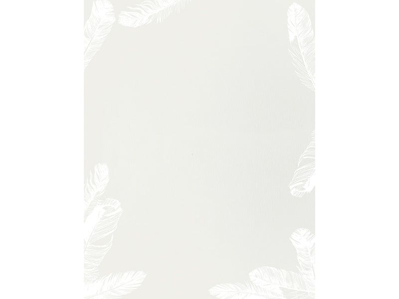 Great Papers! Soft Feathers Everyday Letterhead, Gray/White, 80/Pack (2019066)
