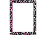 Great Papers! Pink and Black Hearts Letterhead, Multicolor, 80/Pack (2019073)