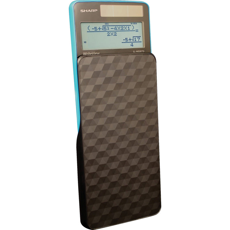 Sharp WriteView EL-W535TGBBL 4-Line, 16-Digit Scientific Calculator, Black & Blue