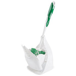 Libman Round Bowl Brush & Closed Caddy, Polypropylene, 14.5", Green & White, 4 Pack, (0040)
