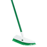 Libman No Knees Floor Scrub, Steel Handle, 11", Green & White, 4 Pack, (0122)
