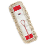 Libman 24" Dust Mop Head, 100% Cotton, 24" x 5", White, Case of 6, (0923)