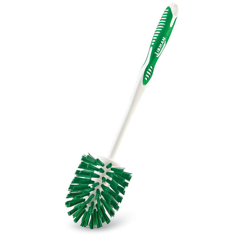Libman Round Bowl Brush, Polypropylene, 14", Green & White, 6 Pack, (0022)