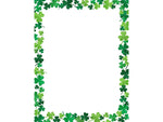 Great Papers! Jolly Shamrock Everyday Letterhead, White/Green, 80 Per Pack (2019062)