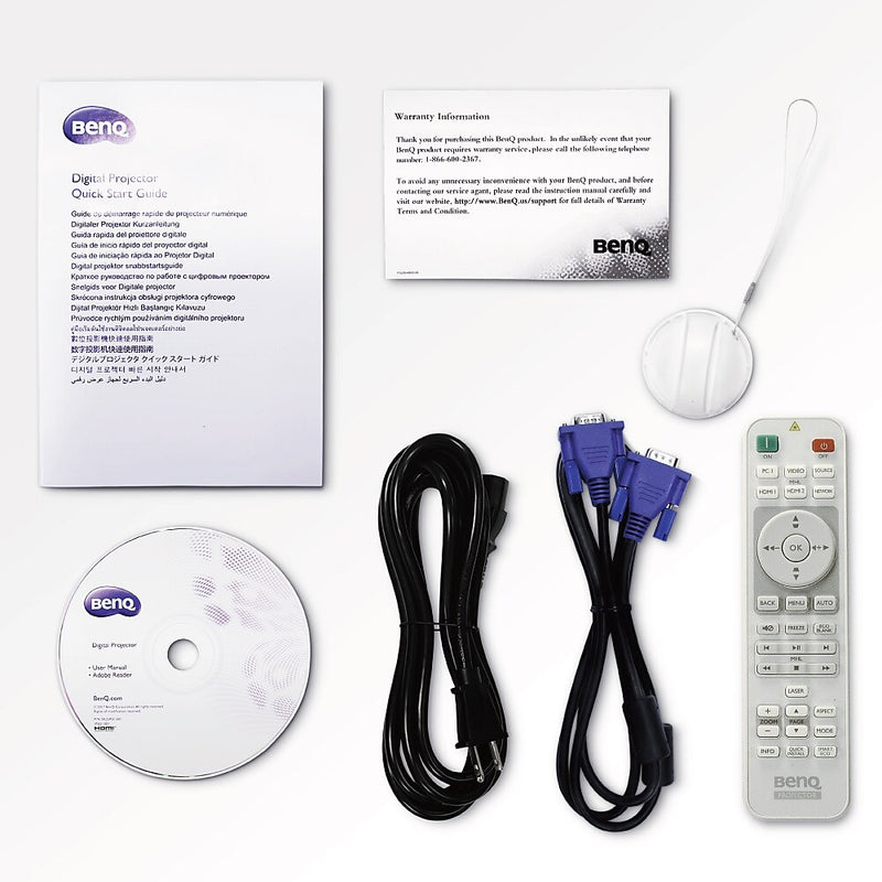 BenQ MH733 High Brightness 1080P DLP Business Projector, 4000 lumens, 3D, Network LAN RJ45 Control