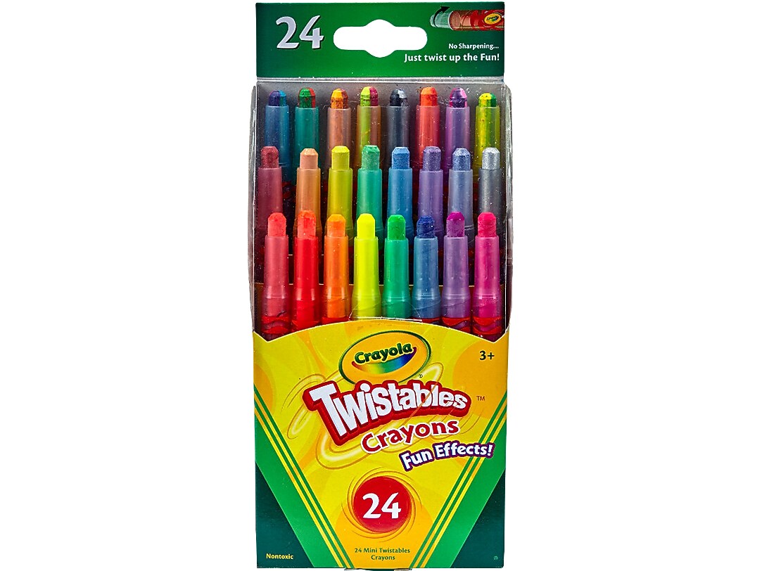 Crayola Twistables Fun Effects! Mini Crayons, 24/Pack (52-9824)