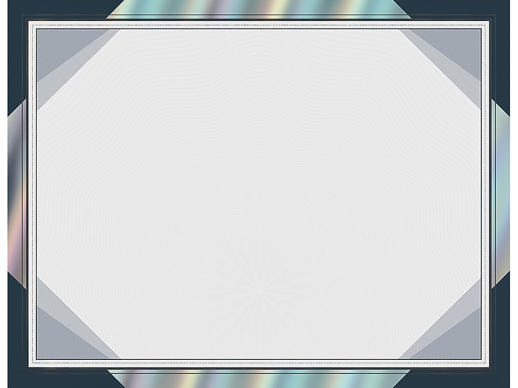 Great Papers Rainbow Foil Certificates, 8.5" x 11", Midnight Blue, 15/Pack (2019004)