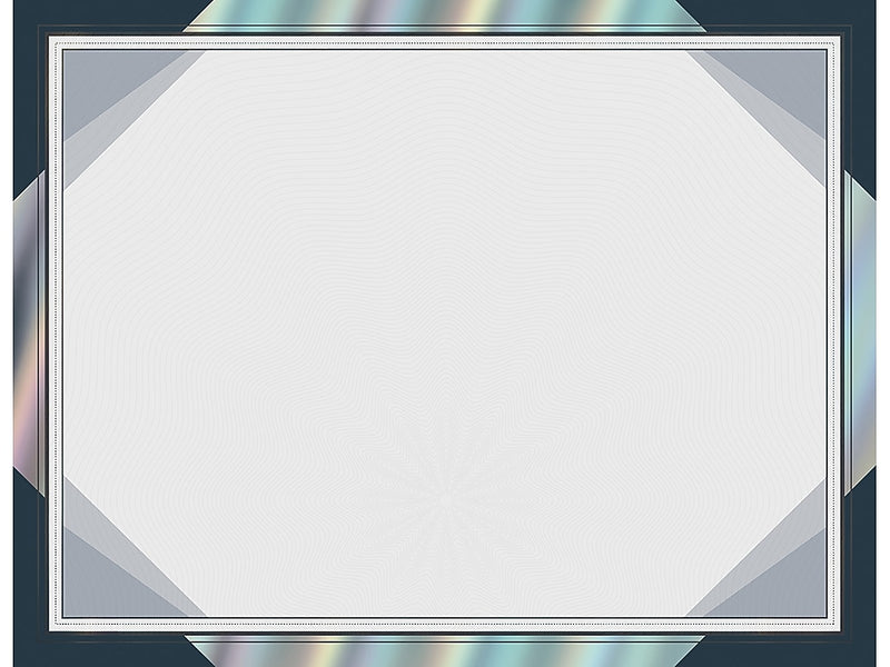 Great Papers Rainbow Foil Certificates, 8.5" x 11", Midnight Blue, 15/Pack (2019004)