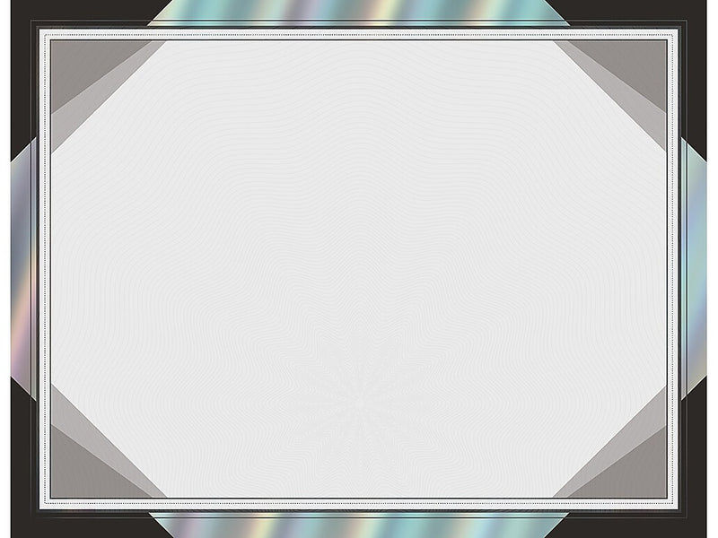 Great Papers Rainbow Foil Certificates, 8.5" x 11", Modern Black, 15/Pack (2019005)