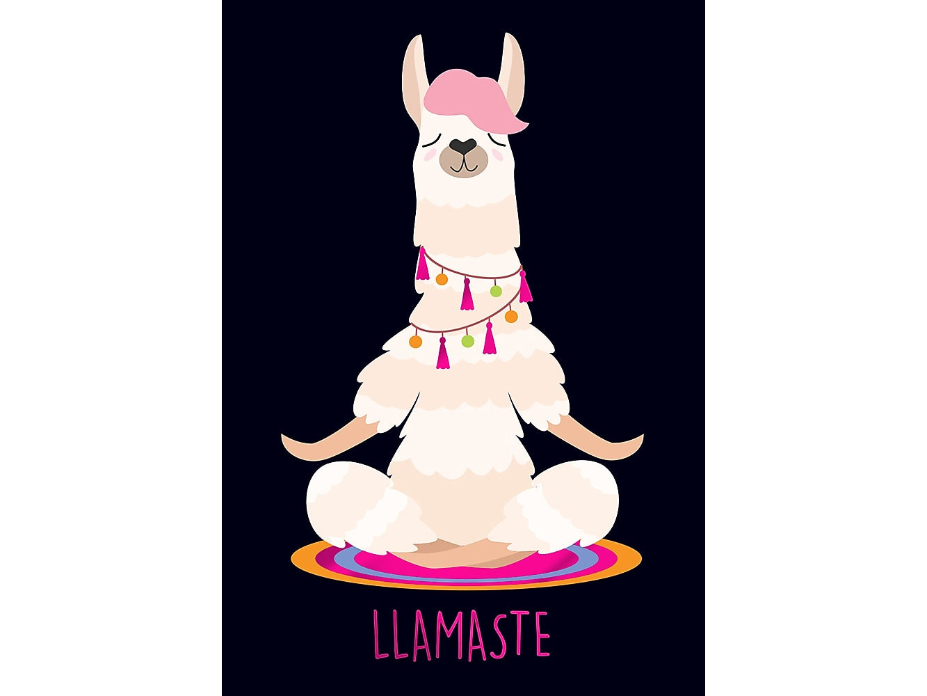 Great Papers! Llamaste Glossy Personal Thank You Notecards, Multicolor, 50/Pack (2019081)