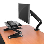 Uncaged Ergonomics Adjustable Single Computer Monitor LCD Arm/Mount, Black (MM-b)