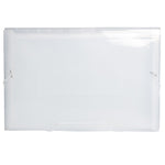 JAM Paper® 13 Pocket Plastic Expanding File, Accordion Folders, Legal Size, 10 x 15, Clear, Sold Individually (2167014)