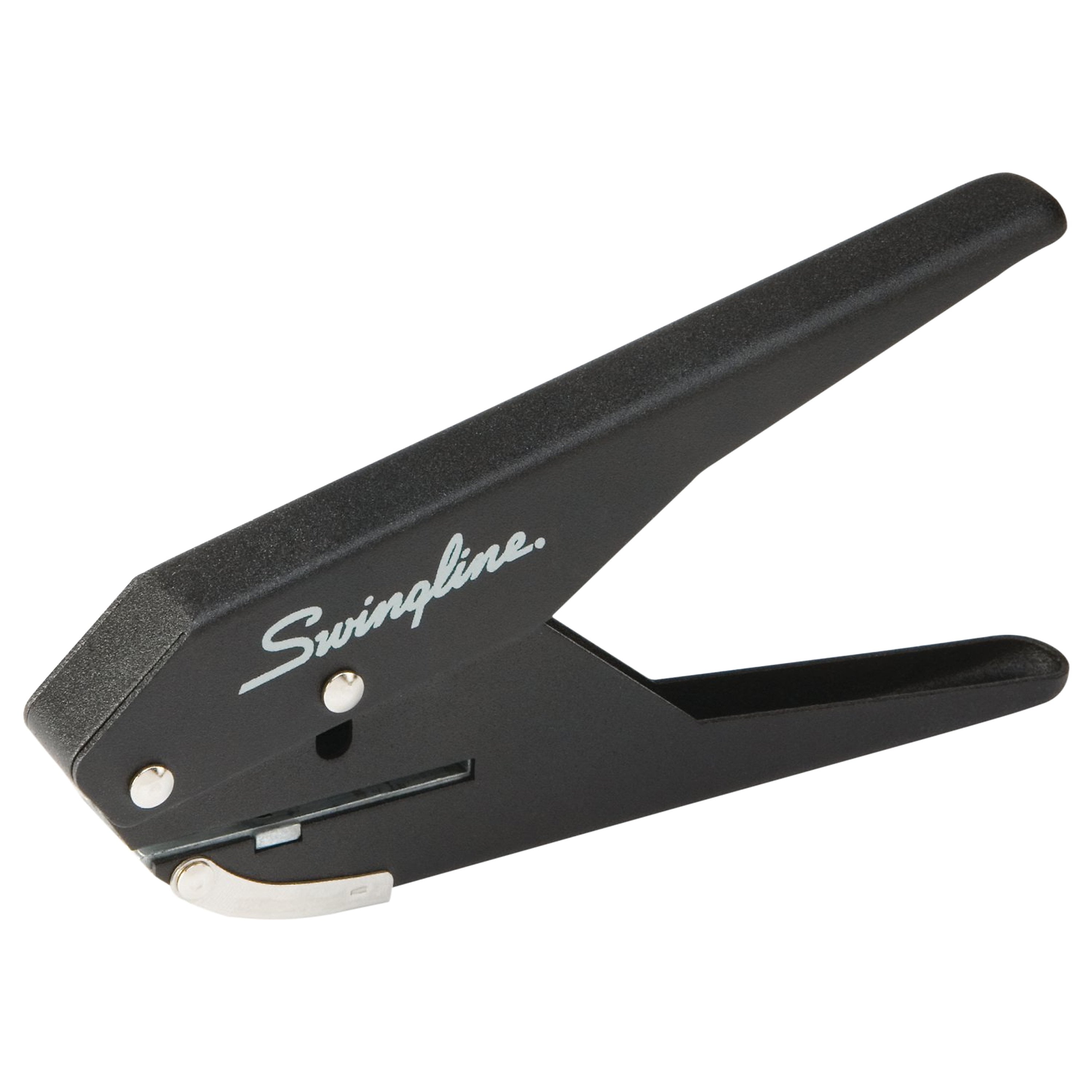 Swingline Low Force Handheld Hole Punch, 20 Sheet Capacity, Black (74017)