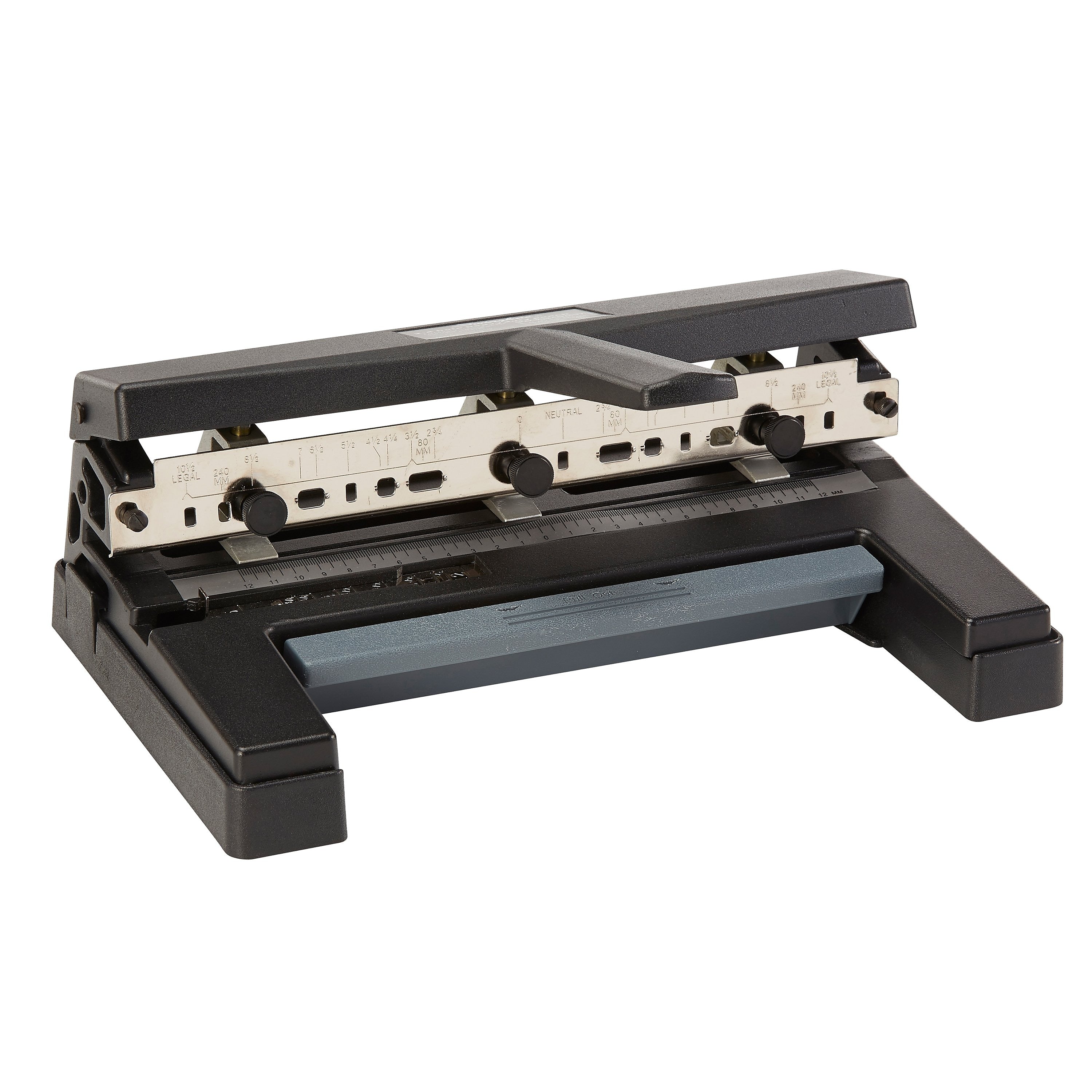Swingline Heavy Duty Desktop Adjustable Hole Punch, 40 Sheet Capacity, Black (74450)