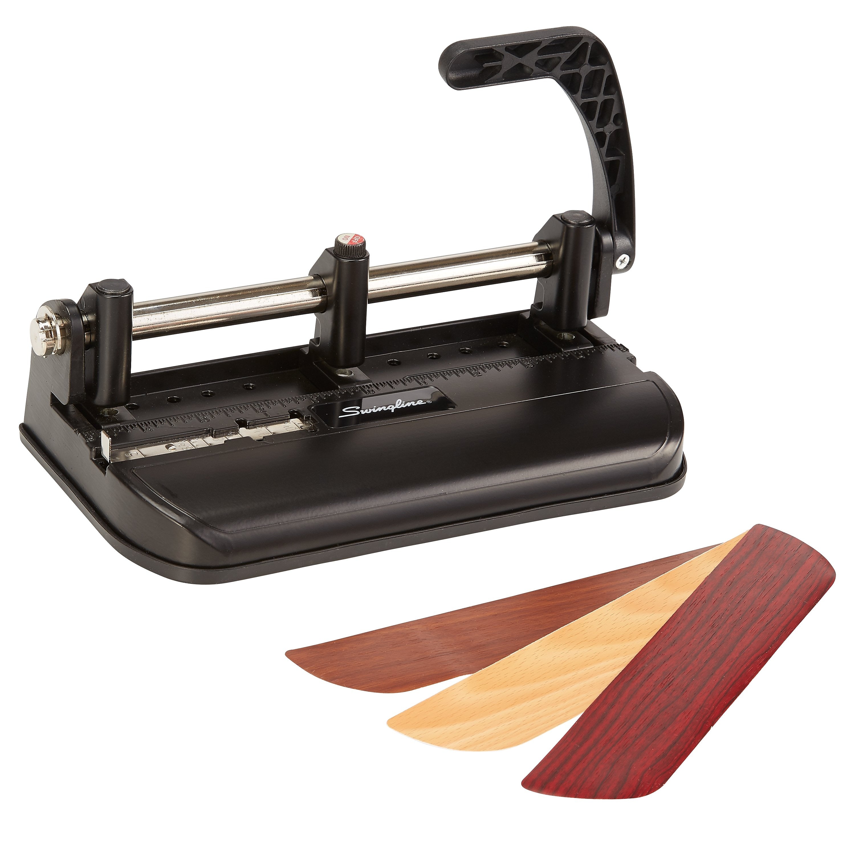 Swingline Heavy Duty Desktop Adjustable Hole Punch, 32 Sheet Capacity, Black (74350)