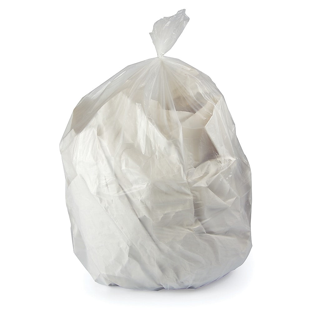 Heritage 56 Gallon Industrial Trash Bag, 43" x 47", Low Density, 0.7 Mil, Clear (H8647HC)