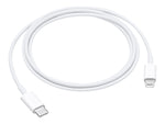 Apple Lightning to USB-C Charging Cable, 3.28 ft., White (MUQ93AM/A)
