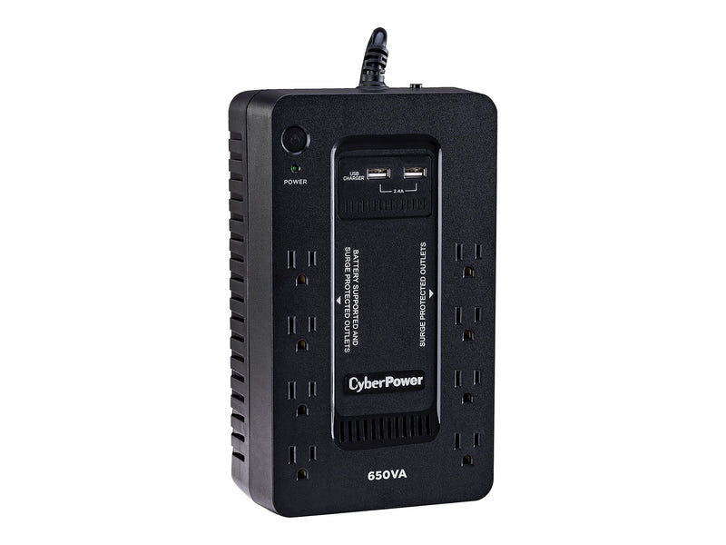 CyberPower 650VA 8-Outlet UPS, Black (SX650U)