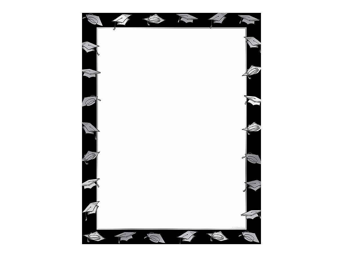 Great Papers Polished Grad Certificates, 8.5" x 11", Black/White, 40/Pack (2019010)