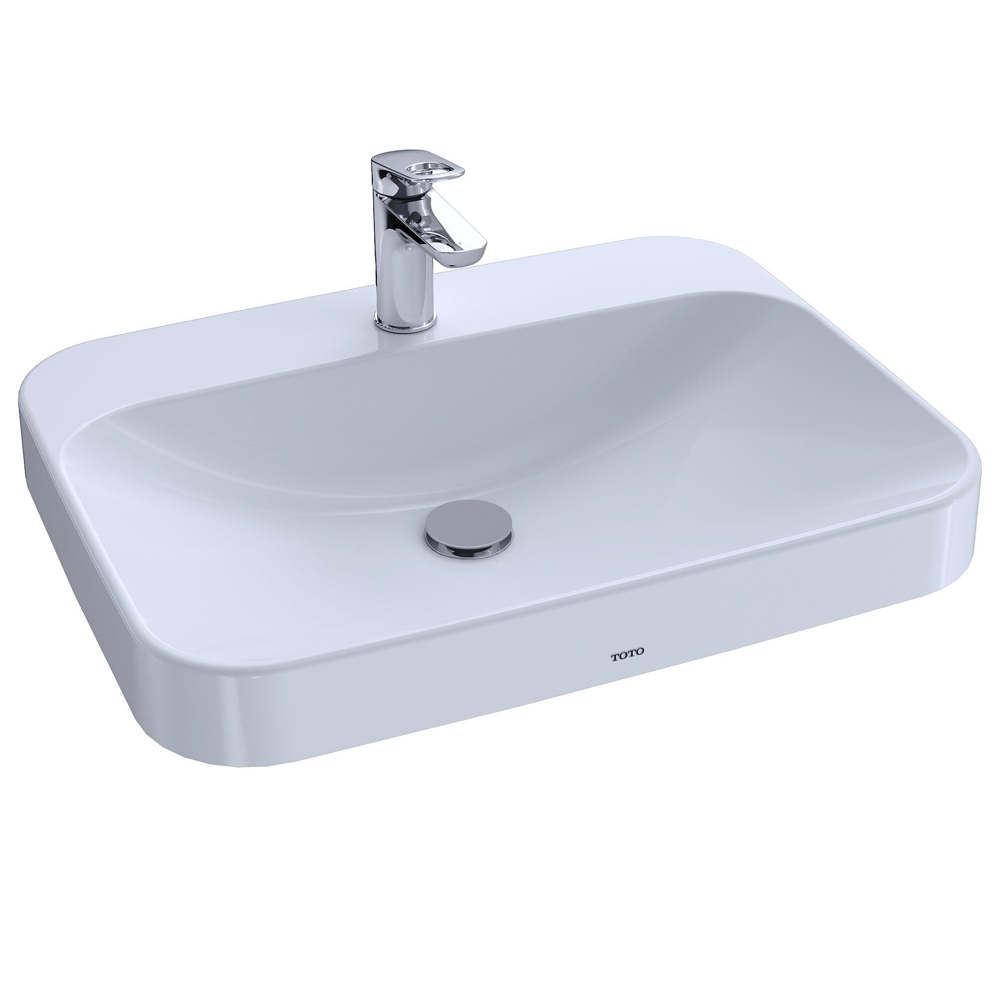 Toto Arvina Vessel Vitreous China Bathroom Sink, Cotton White (LT416G#01)