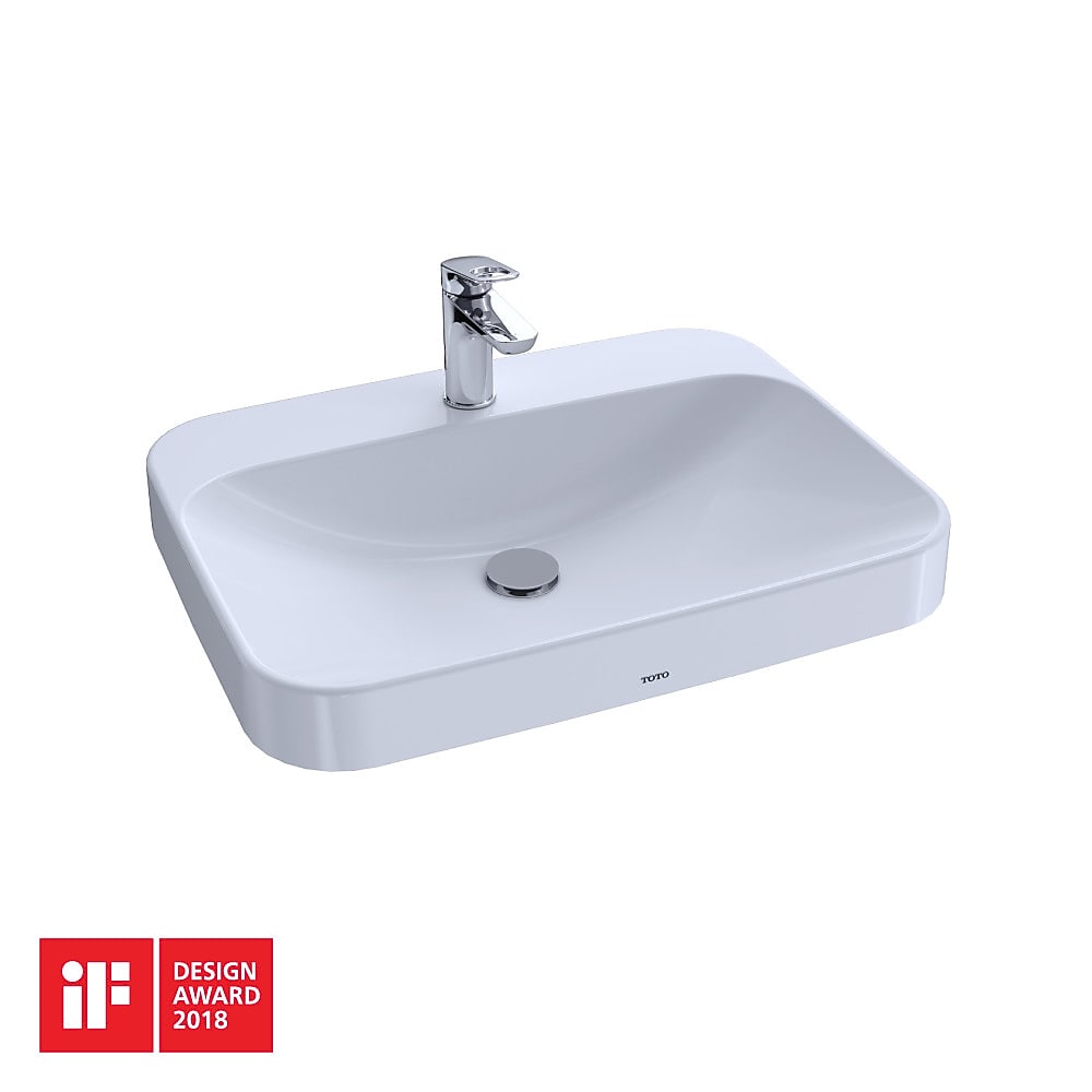 Toto Arvina Vessel Vitreous China Bathroom Sink, Cotton White (LT416G#01)