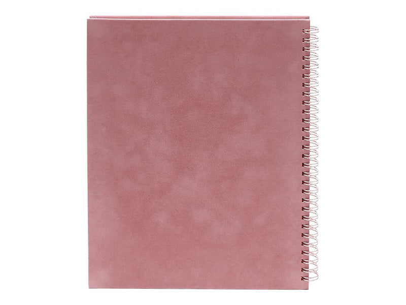Poppin Velvet 1-Subject Professional Notebooks, 8.25" x 10.25", College Ruled, 40 Sheets, Pink (106158)