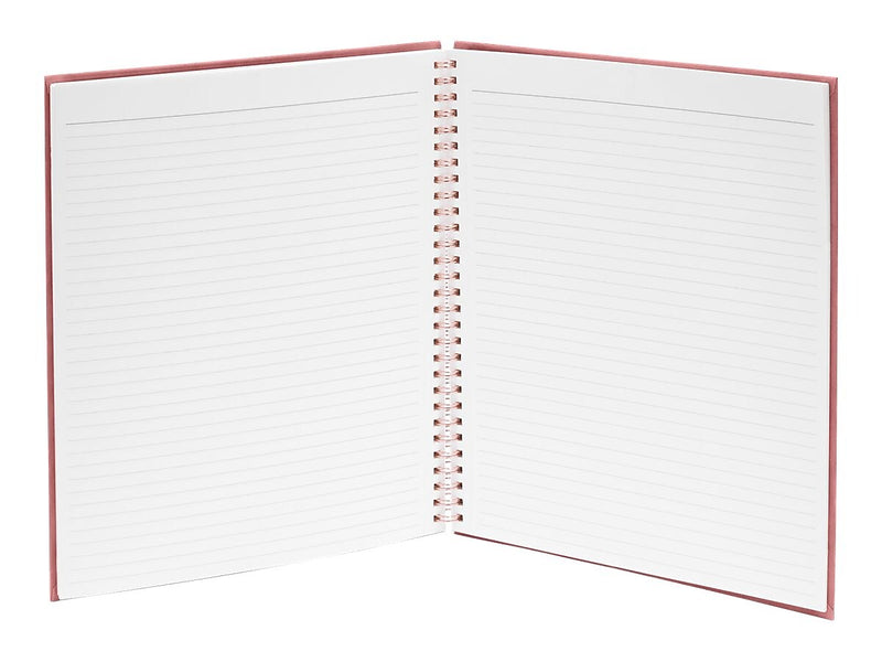 Poppin Velvet 1-Subject Professional Notebooks, 8.25" x 10.25", College Ruled, 40 Sheets, Pink (106158)