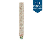 Dixie PerfecTouch Insulated Paper Hot Cups, 8 oz., Coffee Haze, 50/Pack (5338CD)