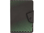 M-Edge U7-SK-MF-BL Sneak Faux Leather Case for 7" Tablets, Black/Lime