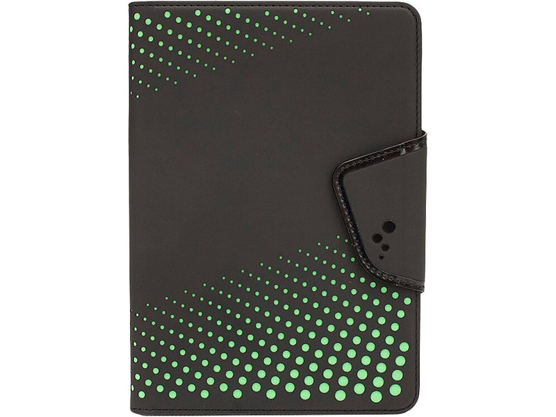 M-Edge U7-SK-MF-BL Sneak Faux Leather Case for 7" Tablets, Black/Lime