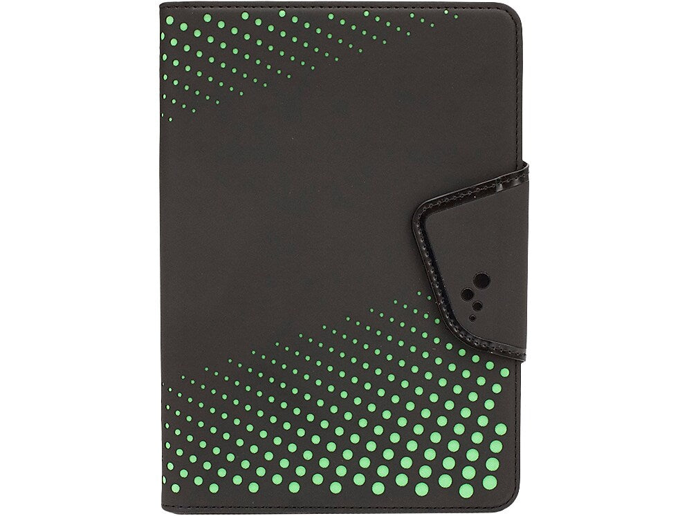 M-Edge U7-SK-MF-BL Sneak Faux Leather Case for 7" Tablets, Black/Lime