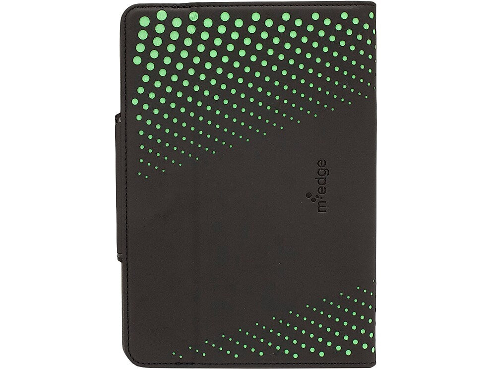 M-Edge U7-SK-MF-BL Sneak Faux Leather Case for 7" Tablets, Black/Lime