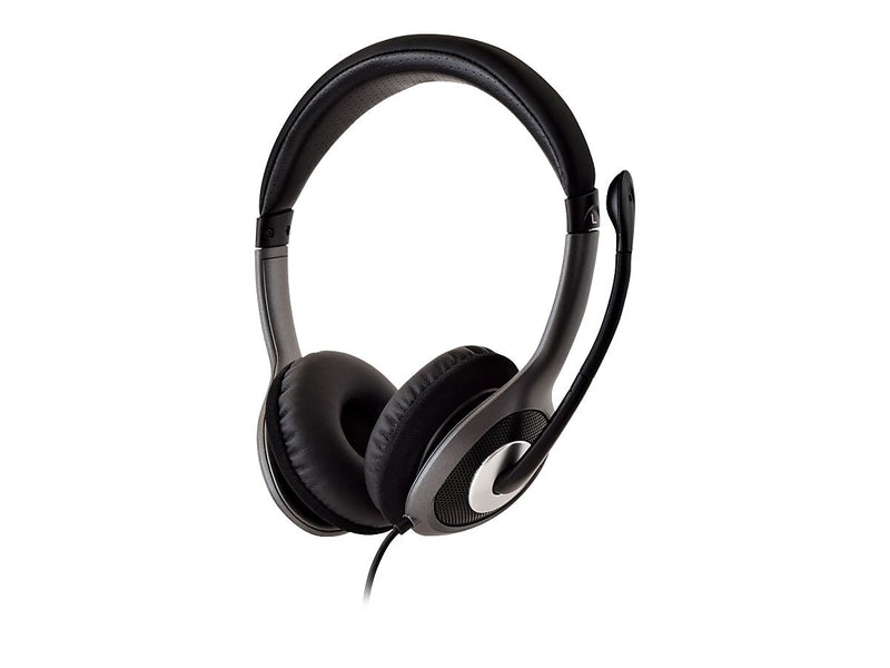 V7 Noise Canceling Stereo Headset, Over-the-Head, Gray/Black (HU521-2NP)