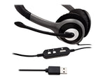V7 Noise Canceling Stereo Headset, Over-the-Head, Gray/Black (HU521-2NP)