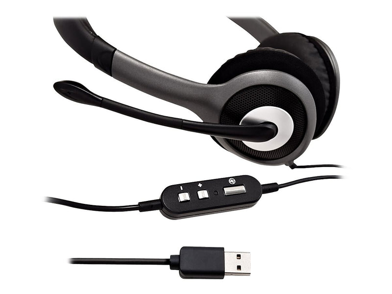 V7 Noise Canceling Stereo Headset, Over-the-Head, Gray/Black (HU521-2NP)